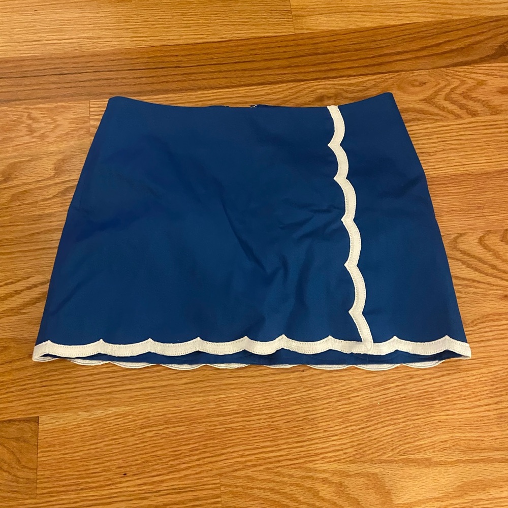 Lilly Pulitzer Blue Asymmetrical Pencil Skirt